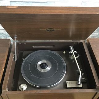 アンティーク】家具調 コロンビア SOLID STATE ステレオデッキ