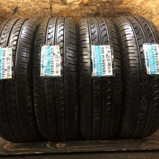 新品 YOKOHAMA BluEarth AE-01F 185/65R14 14インチ 夏タイヤ 4本 エアウェイブ モビリオスパイク ランサー等 (MTG79) クレジットカード QR決済可能の画像