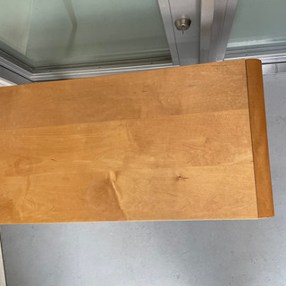 【美品】木製　サイドテーブル - 家具