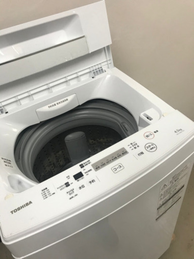 取引場所　南観音　a 2104-016 東芝　全自動洗濯機　AW-45m7 2019年製