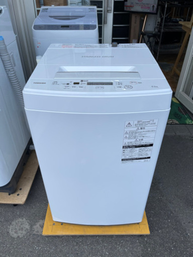 洗濯機 東芝 AW-45M7 2019年 4.5kg【安心の3ヶ月保証】 - 生活家電