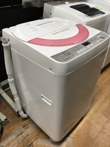 シャープ 洗濯機 6.0kg ES-GE60R 2016年製 中古