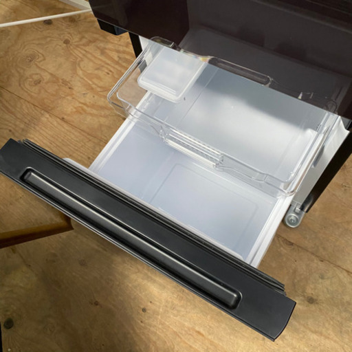 4/6 終 Hisense ガラストップ 冷凍冷蔵庫 HR-G1501 ブラウン 2018年製