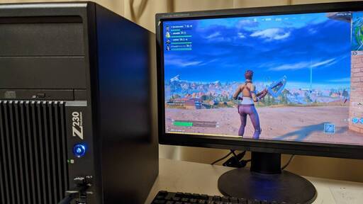フォートナイトインストール済/メモリ16GB/ゲーミングPC/GTX1050ti/ HDD500GB