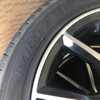 軽バスカスタムに！　外品アルミホイール　タイヤセット　4本