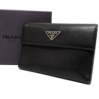 訳アリ特価 プラダ PRADA 三角ロゴ 三つ折り 財布 レザー...