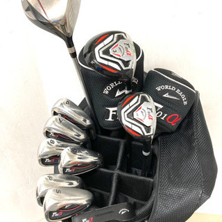 【豪華セット！】◆WORLD EAGLE ◆ゴルフクラブ 10本＋美品Riviera キャディバッグ＋レインウェア等付属品多数付