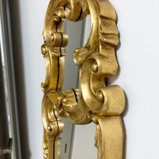 イギリス直輸入の大型アンティークミラー