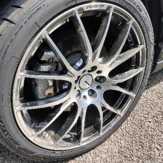 RAYS ホムラ2×7　20インチ　タイヤ245/40R20 溝たっぷりあり
