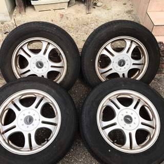 夏タイヤアルミホイール215/65R16×7J+48マルチ適応車種多いミニバン等