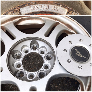 夏タイヤアルミホイール215/65R16×7J+48マルチ適応車種多いミニバン等