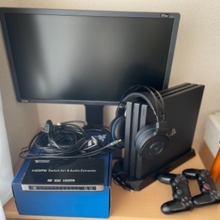 PS4PRO+BenQ24型ゲーミングモニター+raserヘッドセット