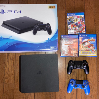 ps4本体(完品) コントローラー2個　ソフト3本