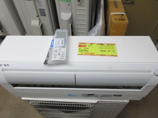 K02212　三菱　中古エアコン　主に6畳用　冷2.2kw／暖2.5kw