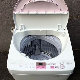 ㉙【6ヶ月保証付・税込み】シャープ 6kg 全自動洗濯機 ES-GE6A 17年