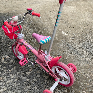 子供用キッズ用ハローキティ補助輪付き自転車12インチ