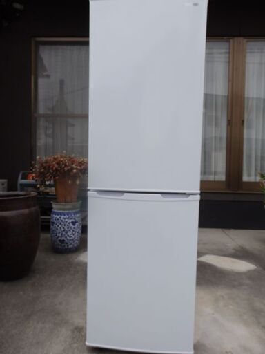 引き取り限定 美品 2020年製 アイリスオーヤマ 2ドア ノンフロン冷凍冷蔵庫 162L AF162-W ホワイト