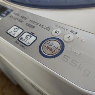 仙台市若林区若林⤴️シャープ5.5kg洗濯機/穴なしステンレス槽/新生活にどうぞ