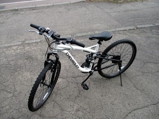 自転車 シボレー 26インチ マウンテンバイク AL-ATB2618EX ホワイト CHEVROLET 18段変速 札幌市 中央区