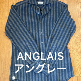 【ネット決済・配送可】ANGLAIS  アングレー　ボーダーシャツ　M