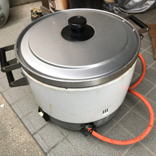 【ネット決済】防災　炊き出し大型鍋　3升炊き　プロパンガス使用