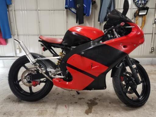 rs50　アプリリア　ボアアップ　京浜キャブ　社外チャンバー　カスタム　レーサー　/原付　レプリカ　50cc