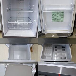 引取限定　冷凍冷蔵庫　アクア　126L　２ドア　右開き　2020年製　ブラッシュシルバー　冷蔵室 80L　冷凍室 46L　AQR-13J　高さ 1160mm　幅 476mm　奥行 557mm