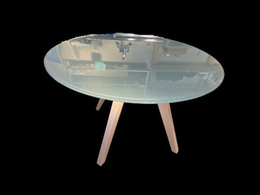 【美品】ガラスダイニングテーブル
