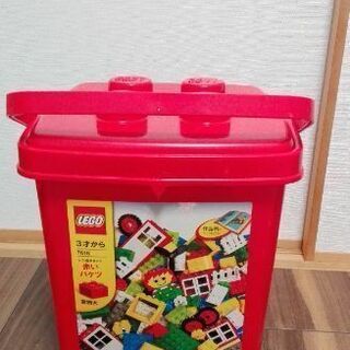 レゴ★赤いバケツ《7616》＋ミニフィグ2体