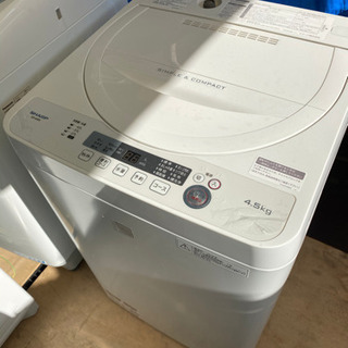 洗濯機　SHARP 2018年製