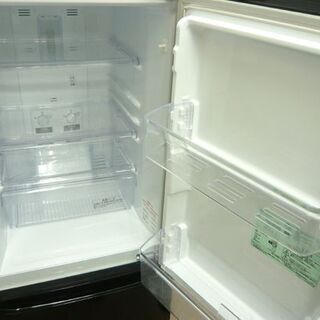 ミツビシ 冷蔵庫 146L 2ドア 2016年製 MITSUBISHI MR-P15A-B 黒 W480×D595