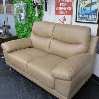 １周年感謝セール！新品アウトレット！ヴィンテージ調ソファハイバック２P