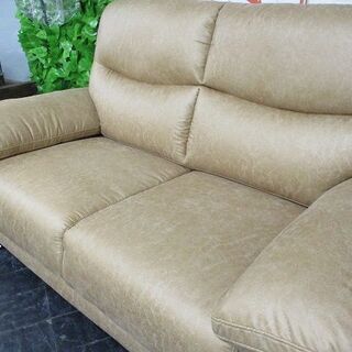 １周年感謝セール！新品アウトレット！ヴィンテージ調ソファハイバック２P