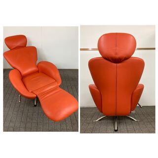 【過去最高！No.1！】カッシーナ Cassina 一人掛けソファ K10 DODO ドドシェーズロング オレンジ イタリア家具 最高級