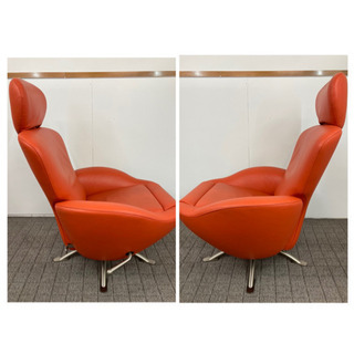 【過去最高！No.1！】カッシーナ Cassina 一人掛けソファ K10 DODO ドドシェーズロング オレンジ イタリア家具 最高級