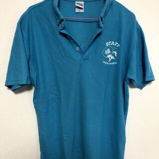 福岡大学　open campus staff Tシャツ　水色　２０１６