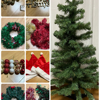 【19日まで！】クリスマスツリー＆その他飾り、帽子セット