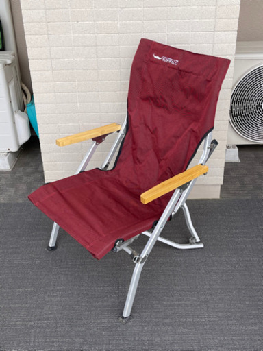 Buffalo outdoor キャンプ用ローチェア　(レッド)