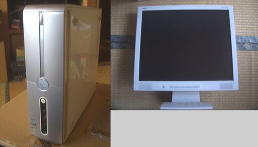 デスクトップパソコンと17インチ液晶モニターのセットです！