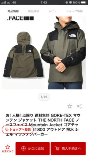 GORE-TEX マウンテン ジャケット THE NORTH FACE