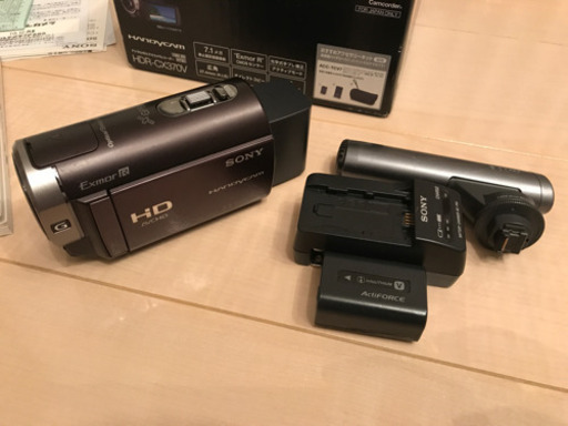 決まりました美品sonyハイビジョンビデオカメラcx370v※値下げ交渉可