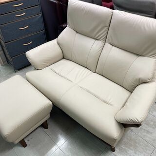 ニトリ　二人掛けソファ　Nポケット　オッドマン付　ベージュ ニトリ 二人掛けソファ Nポケット オッドマン付 ベージュ