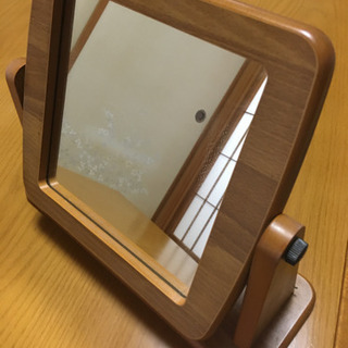 木製卓上鏡