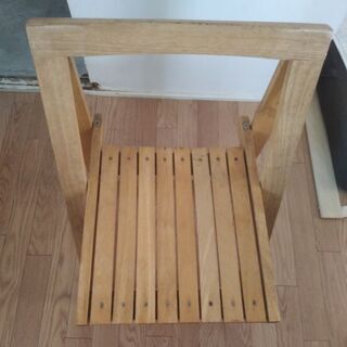 【ネット決済】木の折り畳み椅子