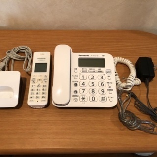 【Panasonic】コードレス留守番電話機 VE-GD24-W