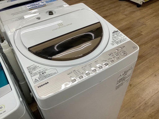 TODHIBA（東芝）の全自動洗濯機2017年製（AW-6G5）です。【トレファク東大阪店】