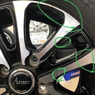 工賃コミ バリ山 155/65R13 ひと昔前の軽自動車向け! 旧型ワゴンR  