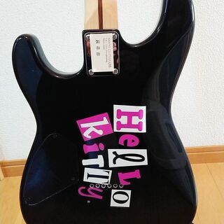 かなり美品☆】Squire by Fender Hello Kitty 販売 ギター ブラック