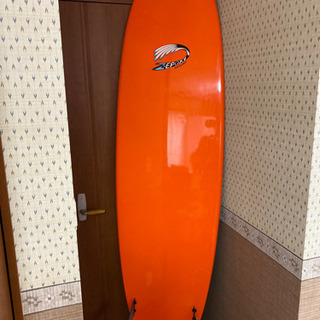 取引中】初心者用サーフボード【リーシュ、ウエット付】ランディング 