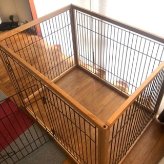 Richellリッチェル／天然木/サークルXL ケージ 大型犬